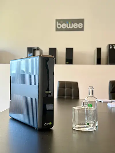Sistema filtrazione con L'osmosi inversa di Clik Soda